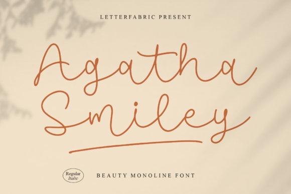 Agatha Smiley: A Distinctive Monoline Font for Digital Marketers