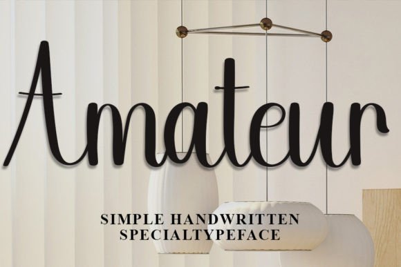 Amateur: A Handwritten Font for Engaging Web Design