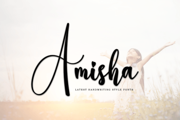 Amisha: A Handwritten Font for Elegant Editorial Design