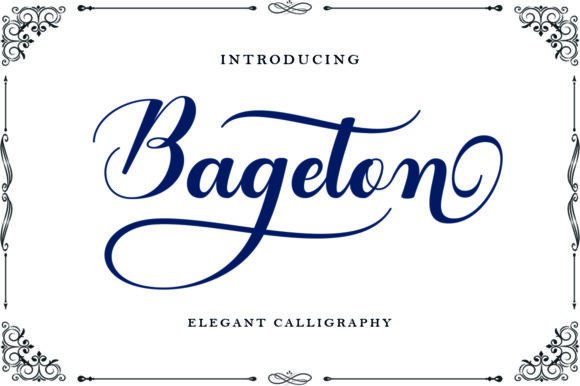 Bageton: A Handwritten Font for Elegant Publishing