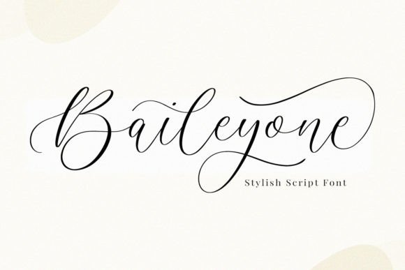Baileyone: A Script Font for Elegant Digital Branding