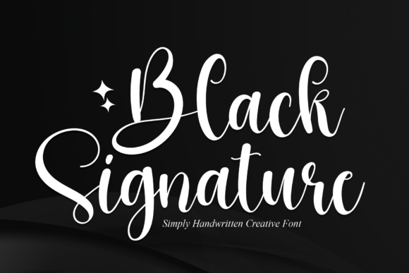 Black Signature: The Handwritten Font Your Crafted Products Deserve