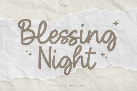 Blessing Night: A Bold Script Font for Memorable Campaigns