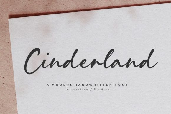 Cinderland: A Modern Handwritten Font for Digital Design