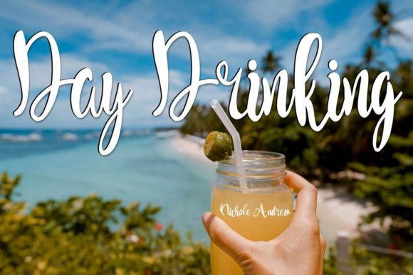 Day Drinking: A Fun and Modern Script Font for Your Brand