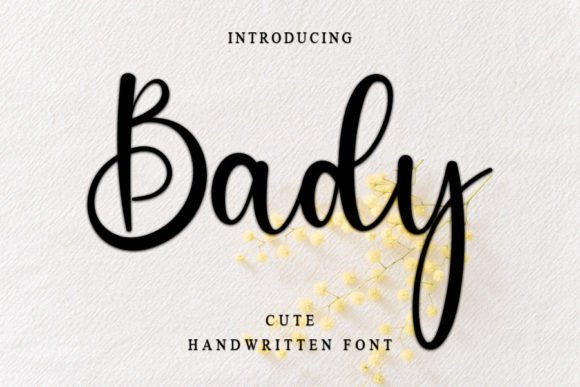 Discover Bady: A Handwritten Font for Elegant Web Design