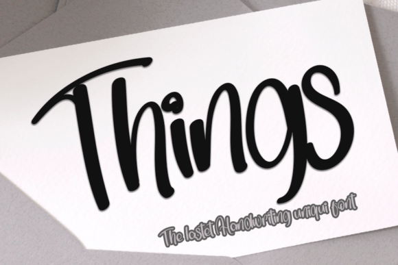 Discovering Things: A Handwritten Font for Elegant Branding