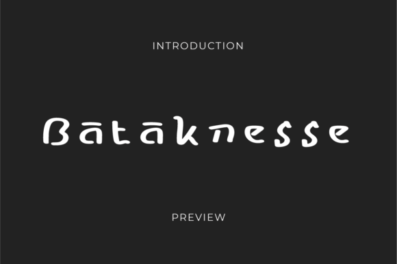 Elevate Your Editorial Design with Bataknesse Font