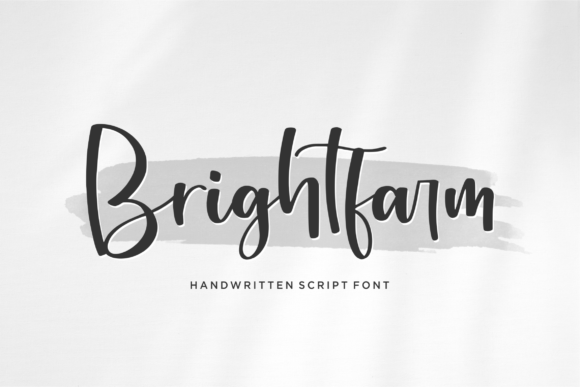 Enhance Your Brand with Brightfarm: A Handwritten Script Font