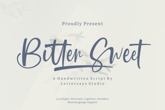Exploring Bitter Sweet: A Handwritten Font for Creative Branding