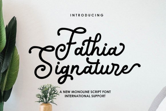Fathia Signature: A Premium Script for Elegant Design