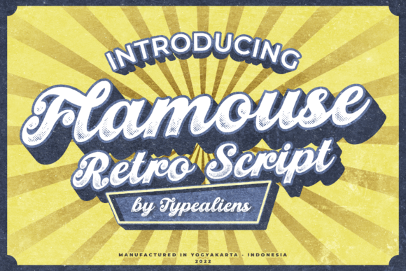Flamouse: The Retro Script Font for Crafters and Creators