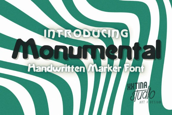 Monumental: A Handwritten Font for Bold Branding