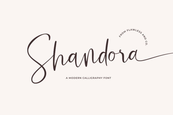 Shandora: A Script Font Built for Brand Character