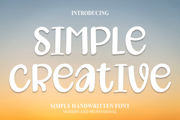 Simple Creative: A Handwritten Font for Makers and Designers