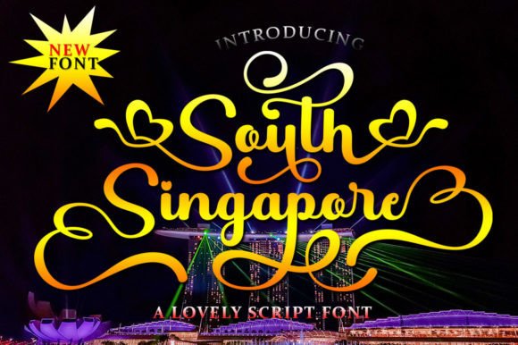South Singapore: A Serene Script Font for Editorial Design