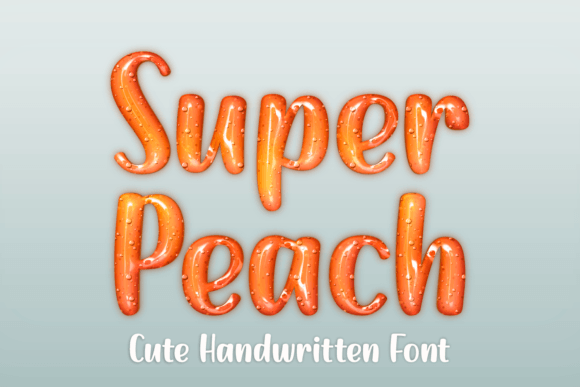 Super Peach: A Charming Handwritten Font for Web Design