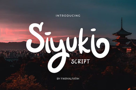 The Siyuki Font: A Crafting Brushstroke of Elegance