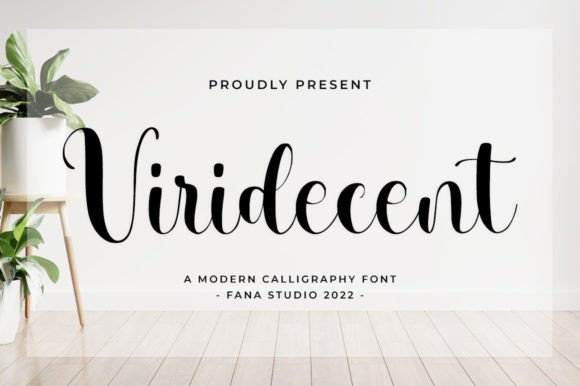 Viridecent: A Script Font for Elegant Brand Identities